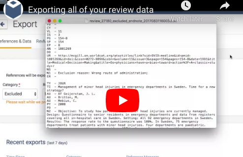 Exporting all of your review data