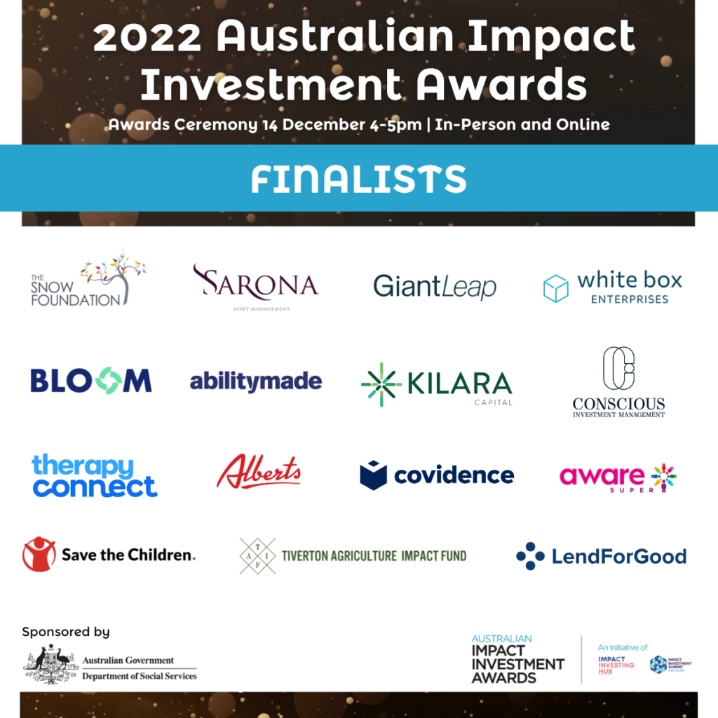 Awards Finalists 2022 Australian Impact Investment Awards